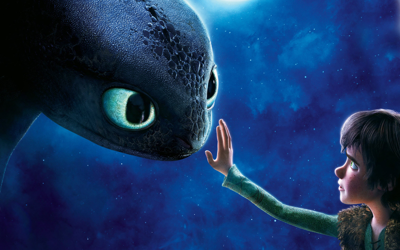 Hiccup meets Toothless